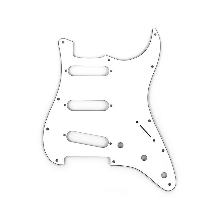 Fender Genuine Replacement Part slagplaat Strat®, SSS, 11 schroefgaten, 3 ply, parchment