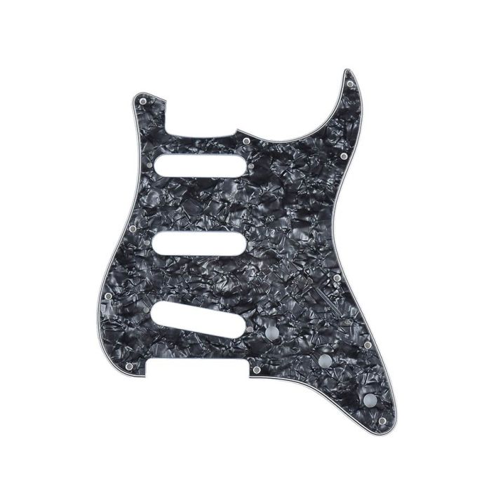 Fender Genuine Replacement Part slagplaat Strat®, SSS, 11 schroefgaten, 4 ply, black pearl