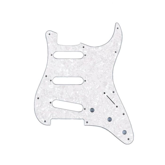 Fender Genuine Replacement Part slagplaat Strat®, SSS, 11 schroefgaten, 4 ply, white pearl