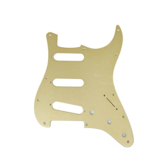 Fender Genuine Replacement Part slagplaat Strat®, SSS, 11 schroefgaten, 1 ply, gold anodized