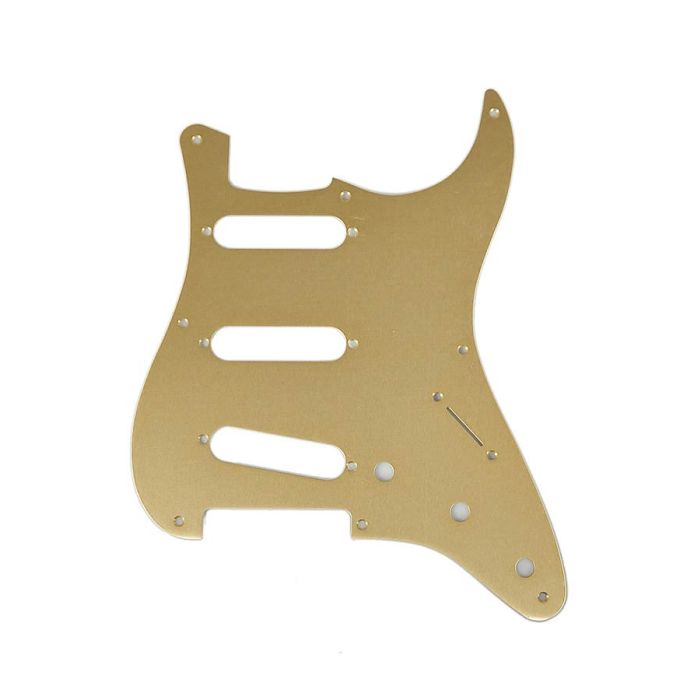 Fender Genuine Replacement Part slagplaat57 Vintage Strat, SSS, 8 schroefgaten, 1 ply, gold anodized