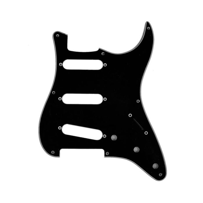 Fender Genuine Replacement Part slagplaat57 Vintage Strat, SSS, 8 schroefgaten, 3 ply, black