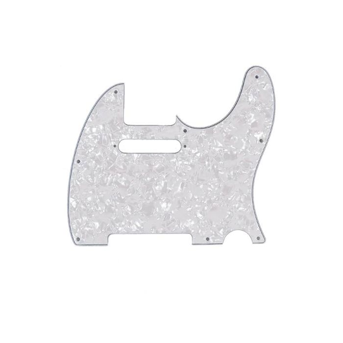 Fender Genuine Replacement Part slagplaat Standard Tele®, 8 schroefgaten, 4 ply, white pearl