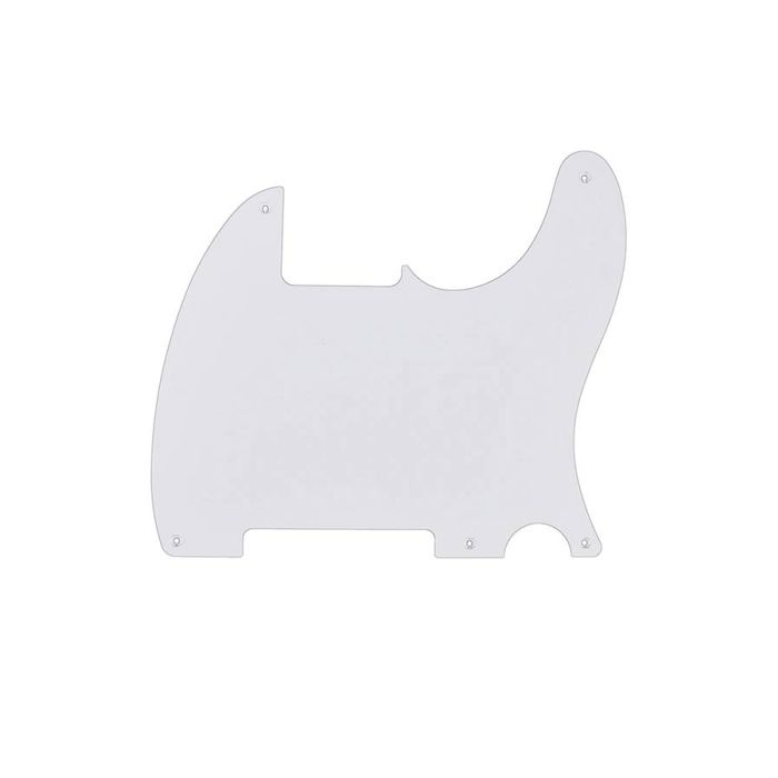 Fender Genuine Replacement Part slagplaat50s Esquire, 5 schroefgaten, 1 ply, white