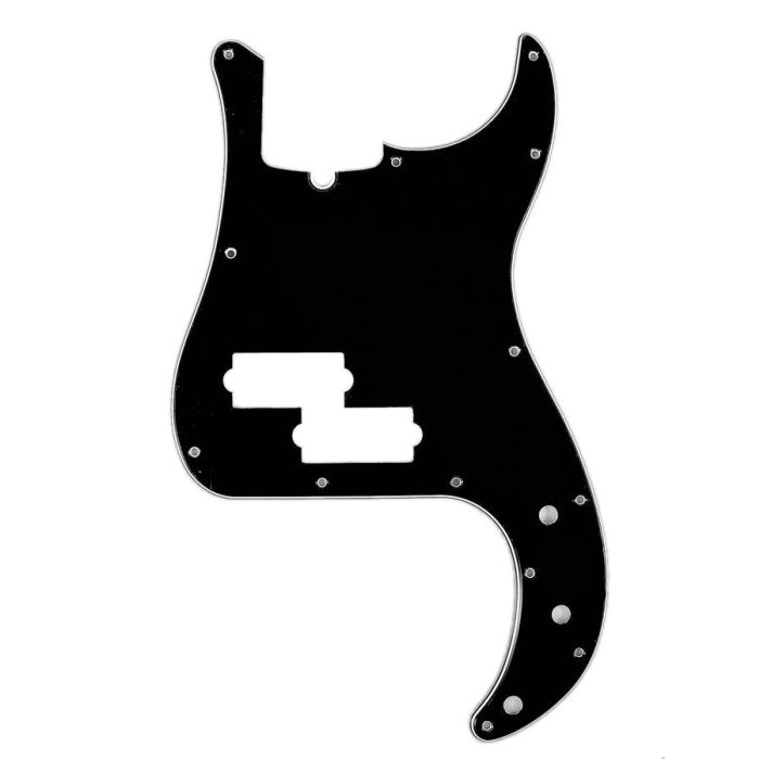 Fender Genuine Replacement Part slagplaat standard Precision Bass®, 13 schroefgaten, 3-ply, with truss rod notch, black