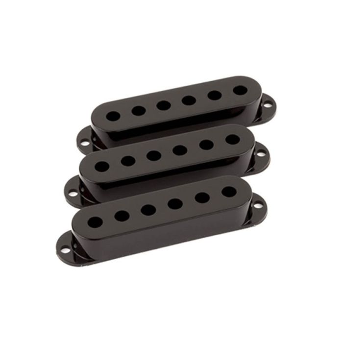 Fender Genuine Replacement Part pickup covers Stratocaster®, black, plastic, set of 3