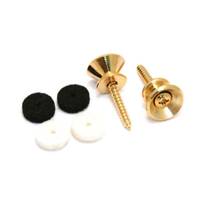 Fender Genuine Replacement Part strap buttons, goud, 2 stuks