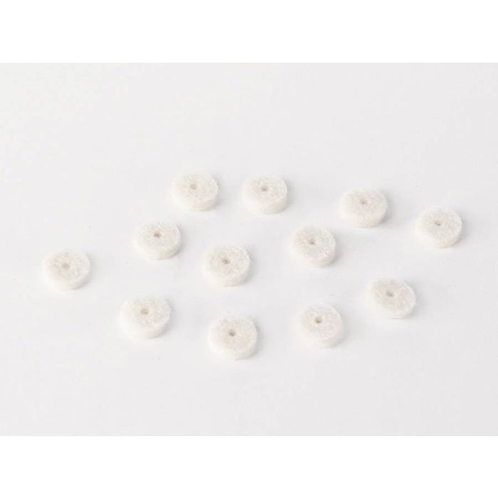 Fender Genuine Replacement Part strap button felt washers, 12 pcs, white