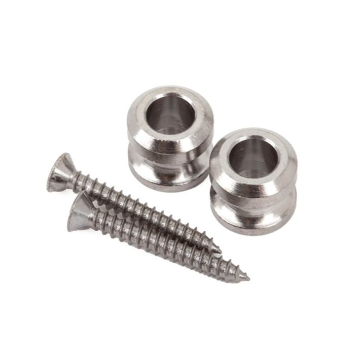 Fender strap buttons voor straplocks, chroom, set van 2