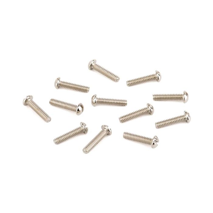 Fender Genuine Replacement Part pickup mounting screws, slotted machine, vintage '50s Tele, 6-32 x 5/8, round head, 12 pcs