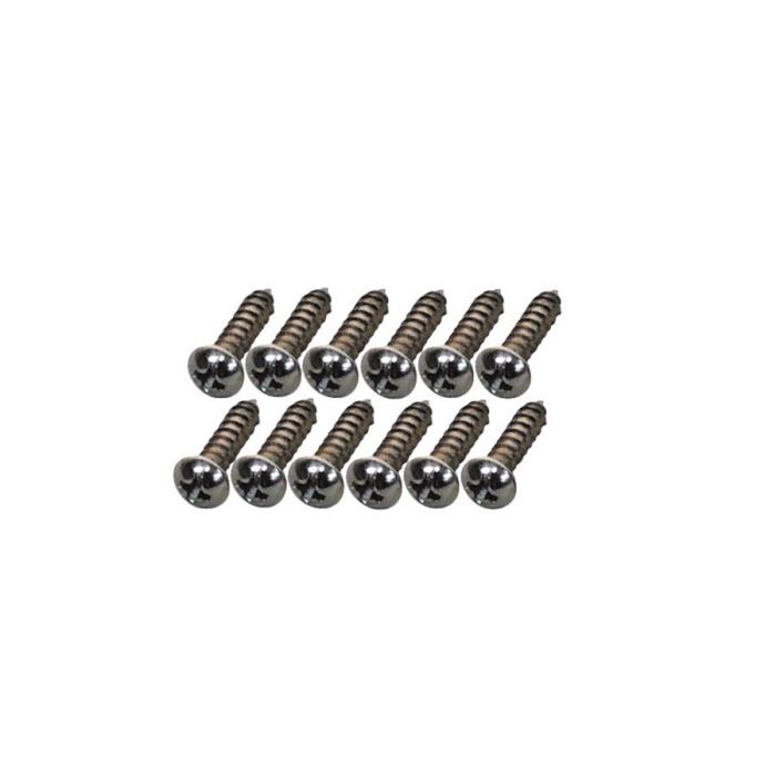 Fender Genuine Replacement Part tuner mounting screws, Classic/Vintage series guitars, #3 x 3/8", nickel, 12 pcs