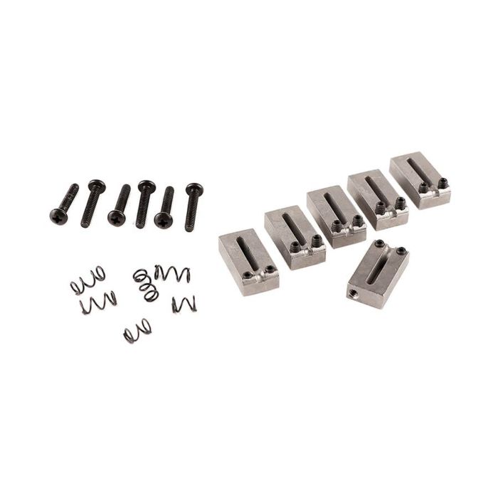 Fender Genuine Replacement Part brugzadel, Strat/Tele, American Series  enï en¾ en86- enï en¾ en07, chroom, set of 6