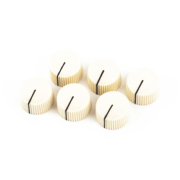 Fender Genuine Replacement Part amplifier knobs, vintage style, set of 6, aged white