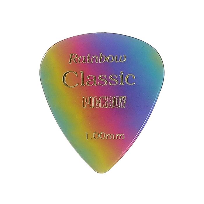 Pickboy Celltex 1.00 mm. plectra, 'rainbow'- design, 50-pack