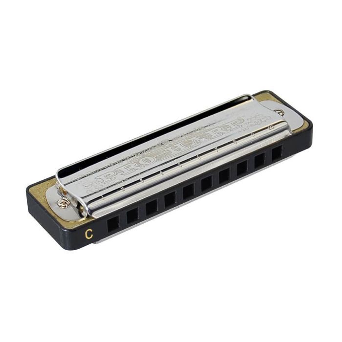 Belcanto St. Louis Pro Series blues harp, 20-tonig, zware kwaliteit, met kunststof koffertje, C