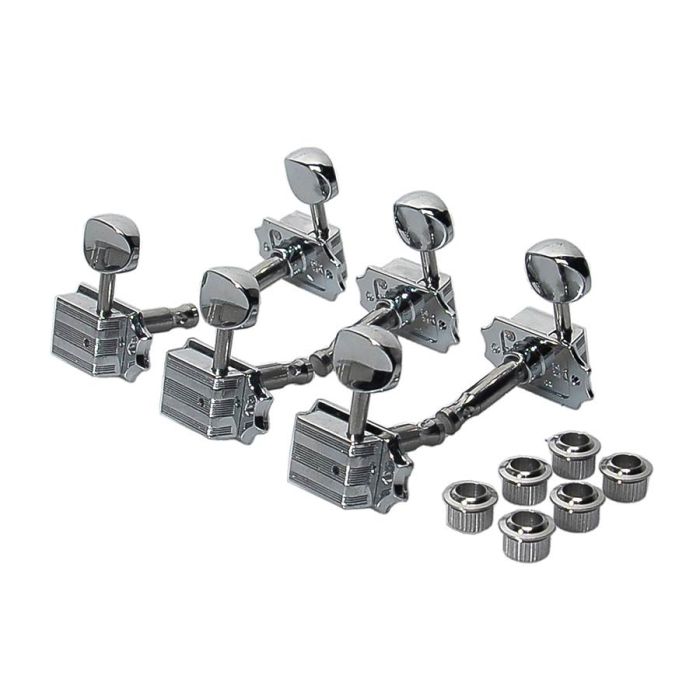 Gretsch Genuine Replacement Part tuners, Electromatic Series vintage, 6 pieces, chrome