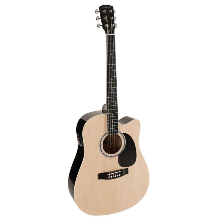 Nashville akoestische gitaar, dreadnought, blackened maple fb & brug, diecast mh, cutaway, actieve EQ, nature