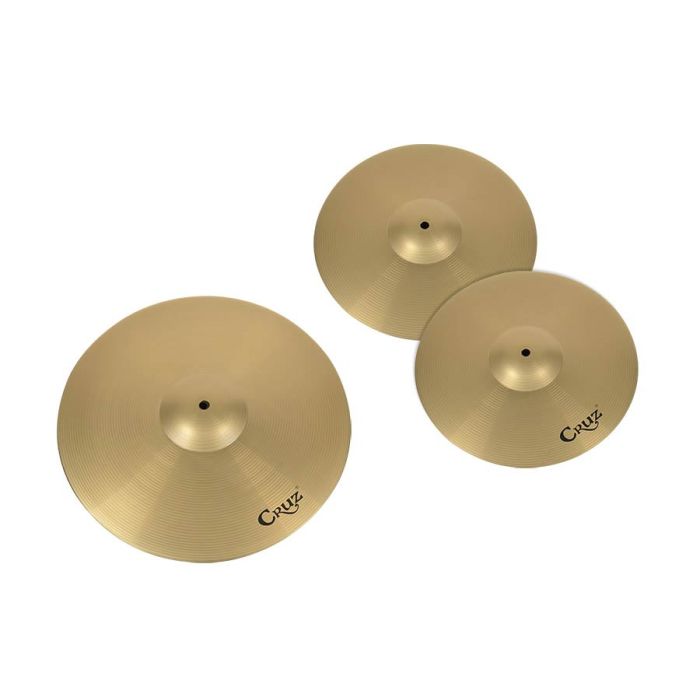 Cruz Basic Series bekkenset, 14" hihats en 18" crash/ride