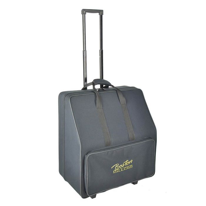 Boston accordeon trolley softcase met schuim, zwart, voor 72 bassen, 34 toetsen, 19 x 45 x 43cm