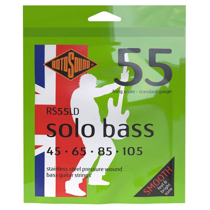 Rotosound Solo Bass 55 snarenset basgitaar, linea pressure wound, 45-105, standard gauge