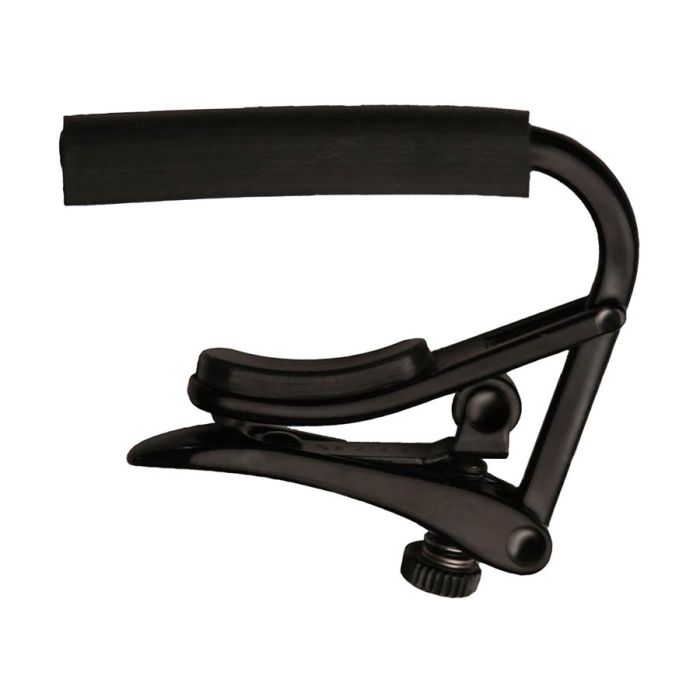 Shubb Standard Series capo voor akoestische en elektrische staalsnarige gitaren, zwart chroom