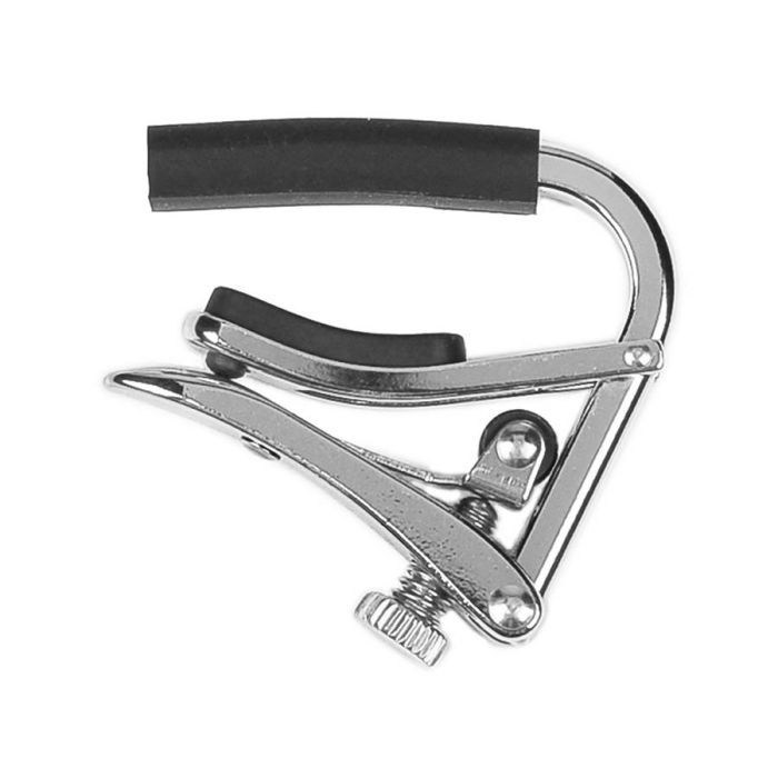 Shubb Standard Series capo voor banjo, voor banjo met rondere toets/radius, polished nikkel