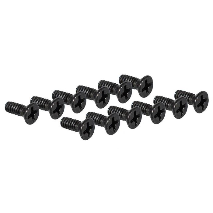 Fender Outlet screw, M6-32X3/8 FH HEX BLK (D