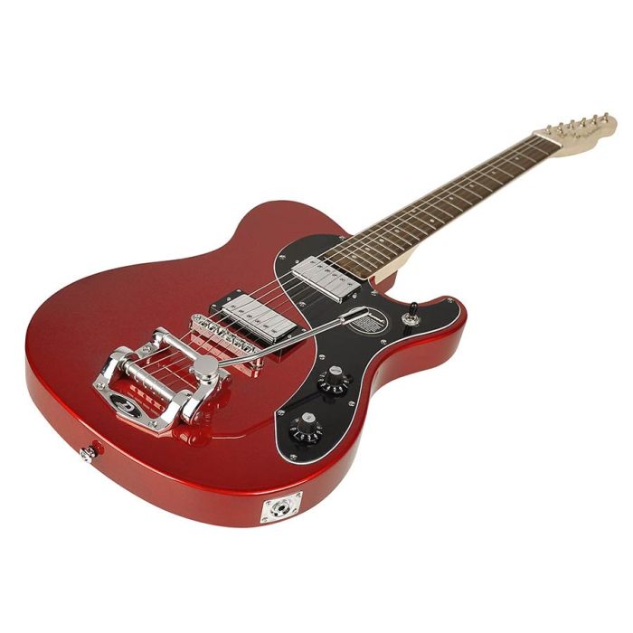 Richwood Master Series elektrische giaar,  "Buckaroo Deluxe Tremola", Roman Red metallic