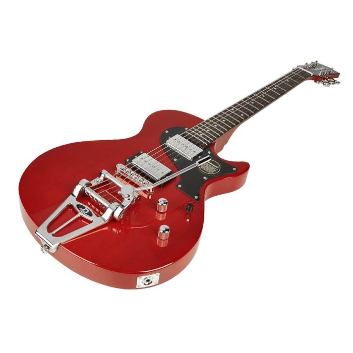 Richwood Master Series elektrische gitaar, "Retro Special Tremola", set neck, Portage Red