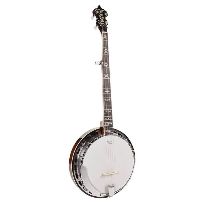 Richwood Heritage Series bluegrass banjo, 5-snarig, aluminium rim en tone ring, ebben toets, 24 brackets