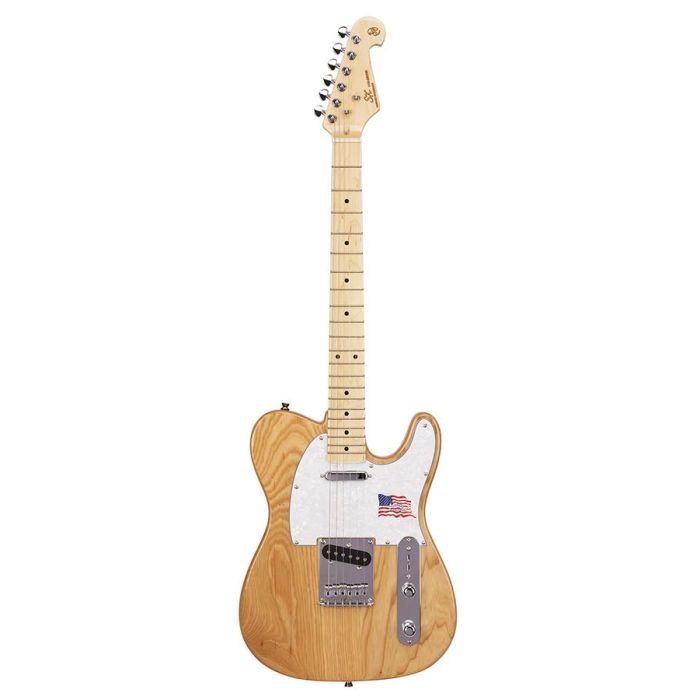 SX ASH Series elektrische gitaar, USA essen body, esdoorn hals, 2 x single coil, naturel