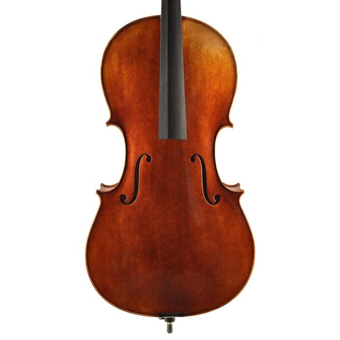 Rudolph Conservatoire cello 4/4, all solid, oil varnish with dark brown antique finish, flamed