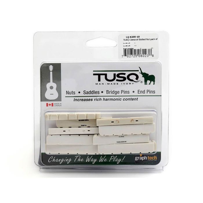 Graph Tech TUSQ 10-pack classical guitar nuts, slotted