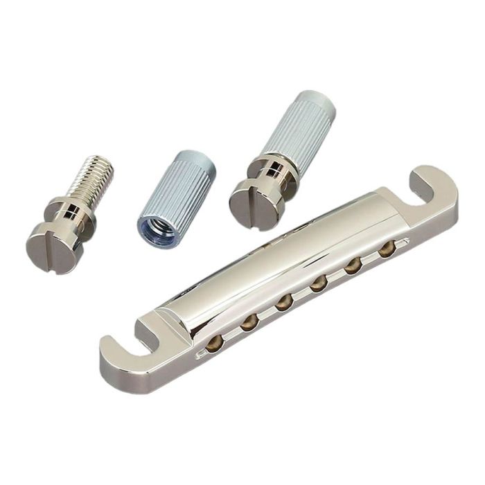 Gotoh tailpiece guitar, LP-model, with studs and anchors, stud distance 82mm, aluminium, nickel