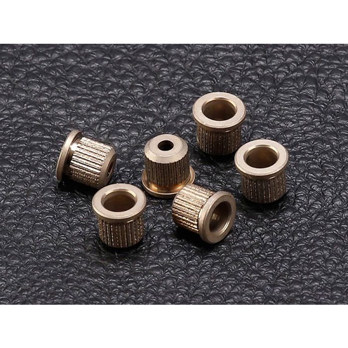 Gotoh Master Relic Collection string ferrules, set of 6, aged nickel