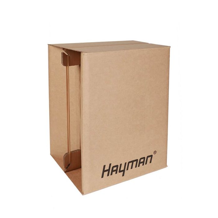 Hayman DIY cardboard cajon, 33x31x44cm, fixed snare, flat packed