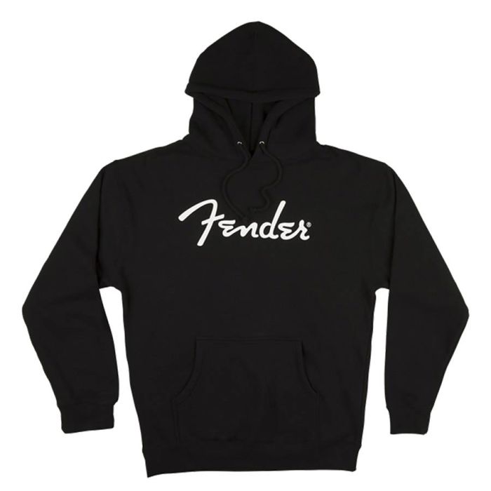 Fender Clothing spaghetti logo hoodie, black, L