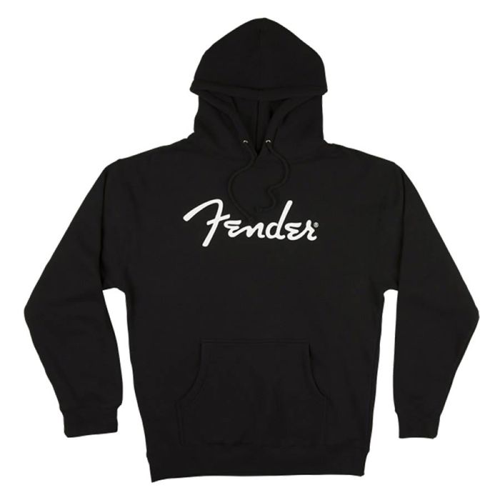 Fender Clothing spaghetti logo hoodie, black, XL