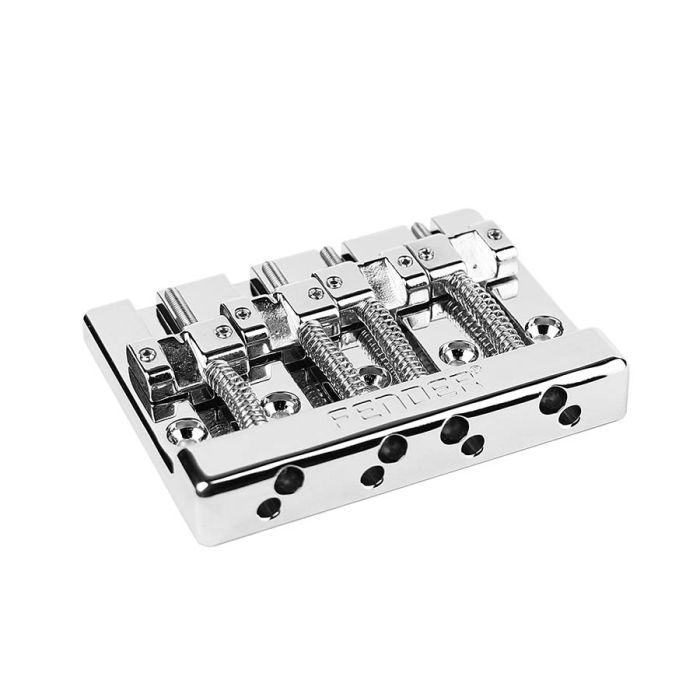 Fender Genuine Replacement Part bridge assembly HiMass 4-string Bass, chrome with zinc saddles