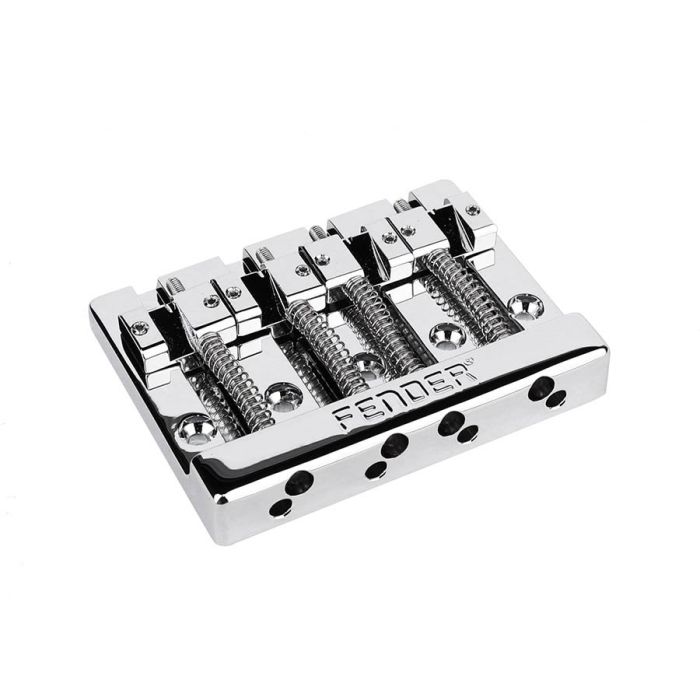 Fender Genuine Replacement Part bridge assembly HiMass 4-string Bass, chrome with brass saddles