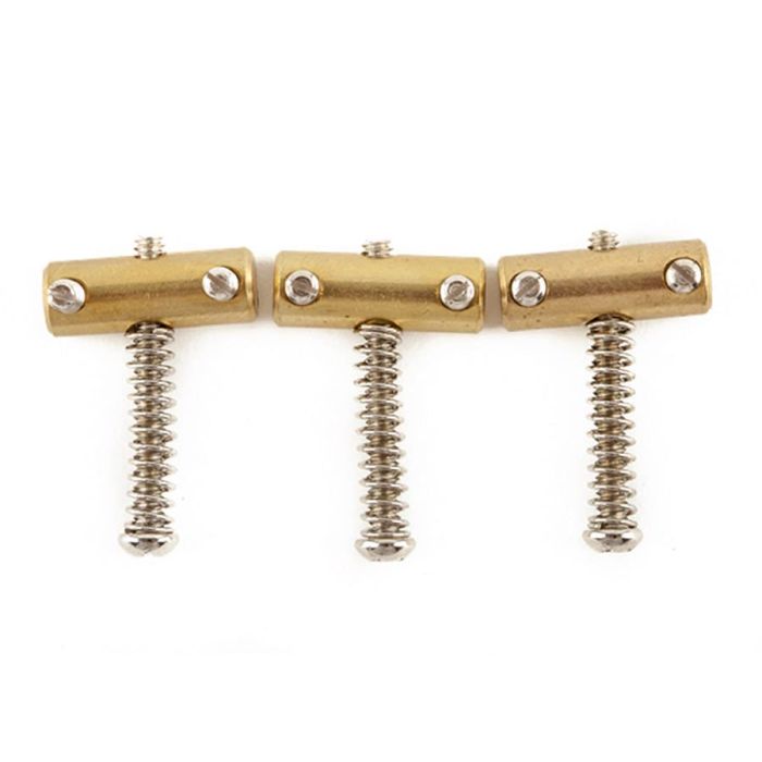 Fender Genuine Replacement Part bridge saddles American Vintage Tele, threaded, brass, set of 3