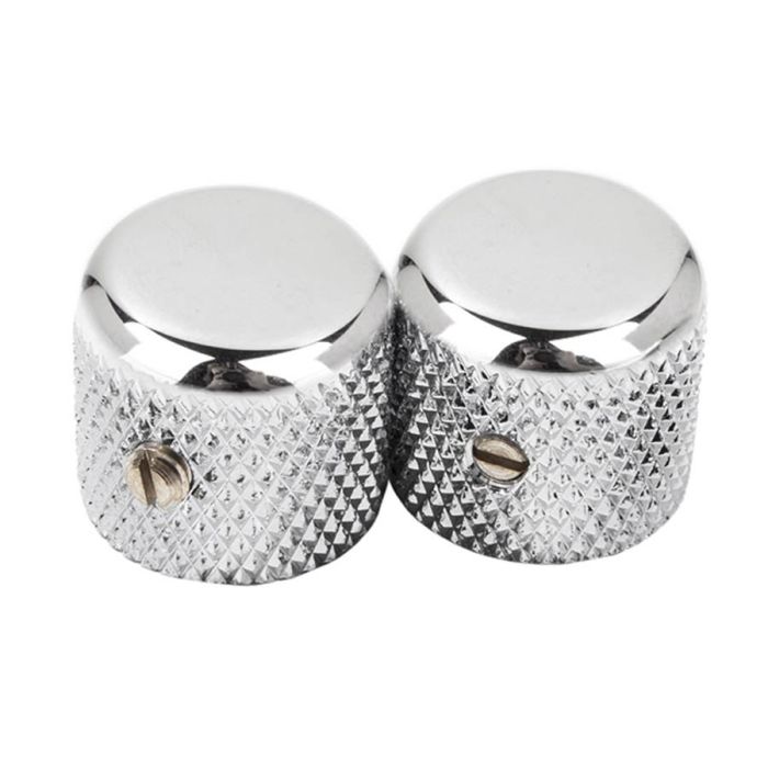 Fender Genuine Replacement Part 1952 Telecaster knurled knobs, 2pcs, chrome