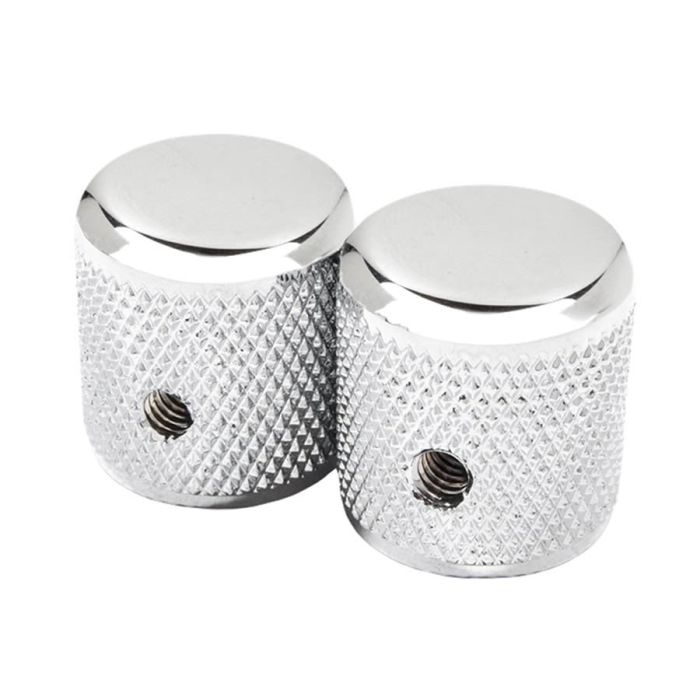 Fender Genuine Replacement Part 1958 Telecaster knurled knobs, 2pcs, chrome