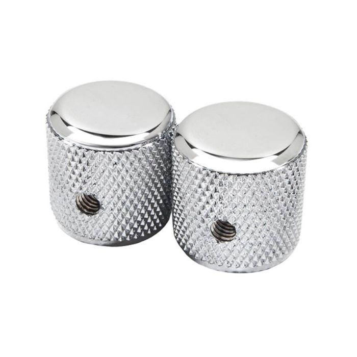 Fender Genuine Replacement Part 60's Telecaster knurled knobs, 2pcs, chrome