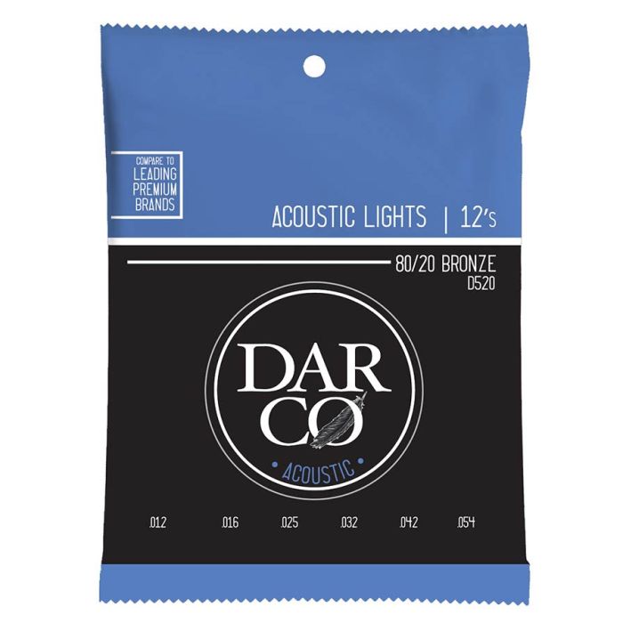 Darco string set acoustic 80/20 bronze, light 012