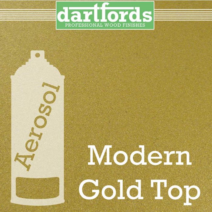 dartfords Metallic Nitrocellulose Paint Modern Gold Top - 400ml aerosol