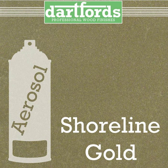 dartfords Metallic Nitrocellulose Paint Shoreline Gold - 400ml aerosol