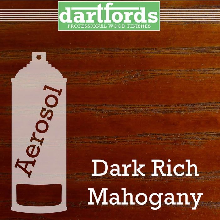 dartfords Nitrocellulose Lacquer Dark Rich Mahogany - 400ml aerosol