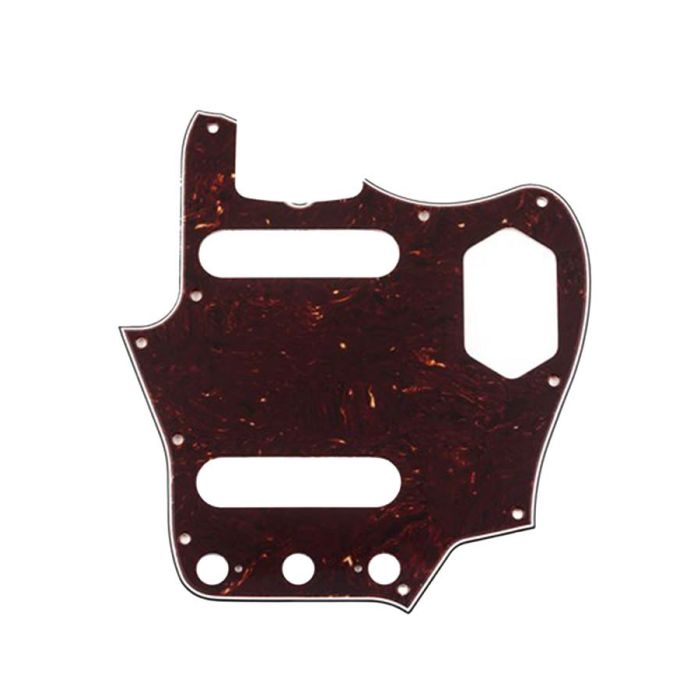 Fender Genuine Replacement Part Pure Vintage pickguard, '65 Jaguar, 10-hole mount, brown shell, 3-ply