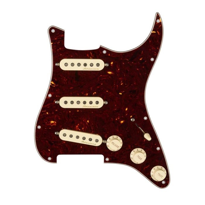 Fender Pre-Wired Strat Pickguard Vintage Noiseless SSS, 11 screw holes, tortoise shell